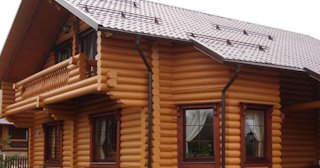 Строительство дома из оцилиндрованного бревна в Александрове - от 136500 рублей